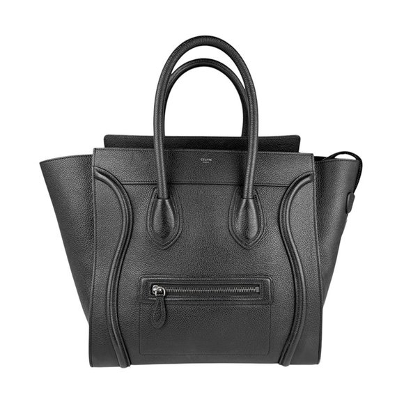 Celine Handbags - CELINE Leather Black Handbag Luggage Mini Shopper 11.81'' x 12'' x 7.08''